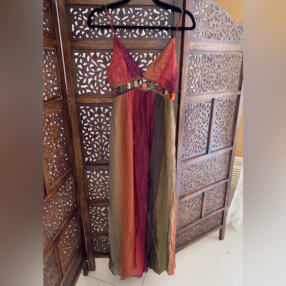 Zara limited edition Beaded Maxi Dress - Picture 9 of 10